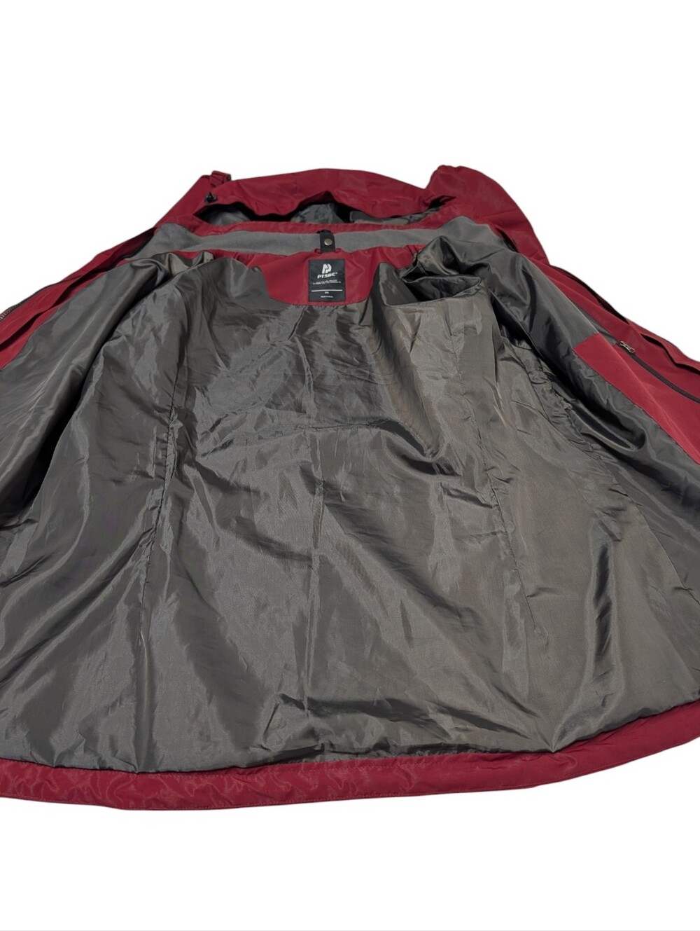 PTSOC Women's Size XXL Burgundy 3-in-1 Jacket Removable Puffy Jacket Liner - Picture 7 of 14